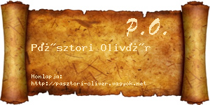 Pásztori Olivér névjegykártya